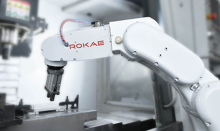 ROKAE industrial robot on a production line